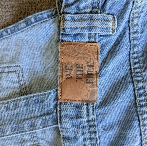 Free People denim overall skirt - Picture 6 of 10